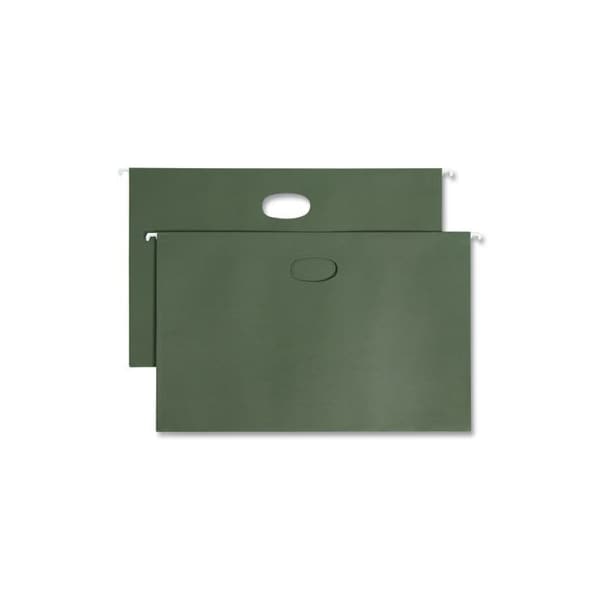 Smead Smead, HANGING POCKETS WITH FULL-HEIGHT GUSSET, LEGAL SIZE, STANDARD GREEN, 25PK 64318 - main